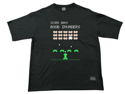 Boob Invaders ブラック フロント