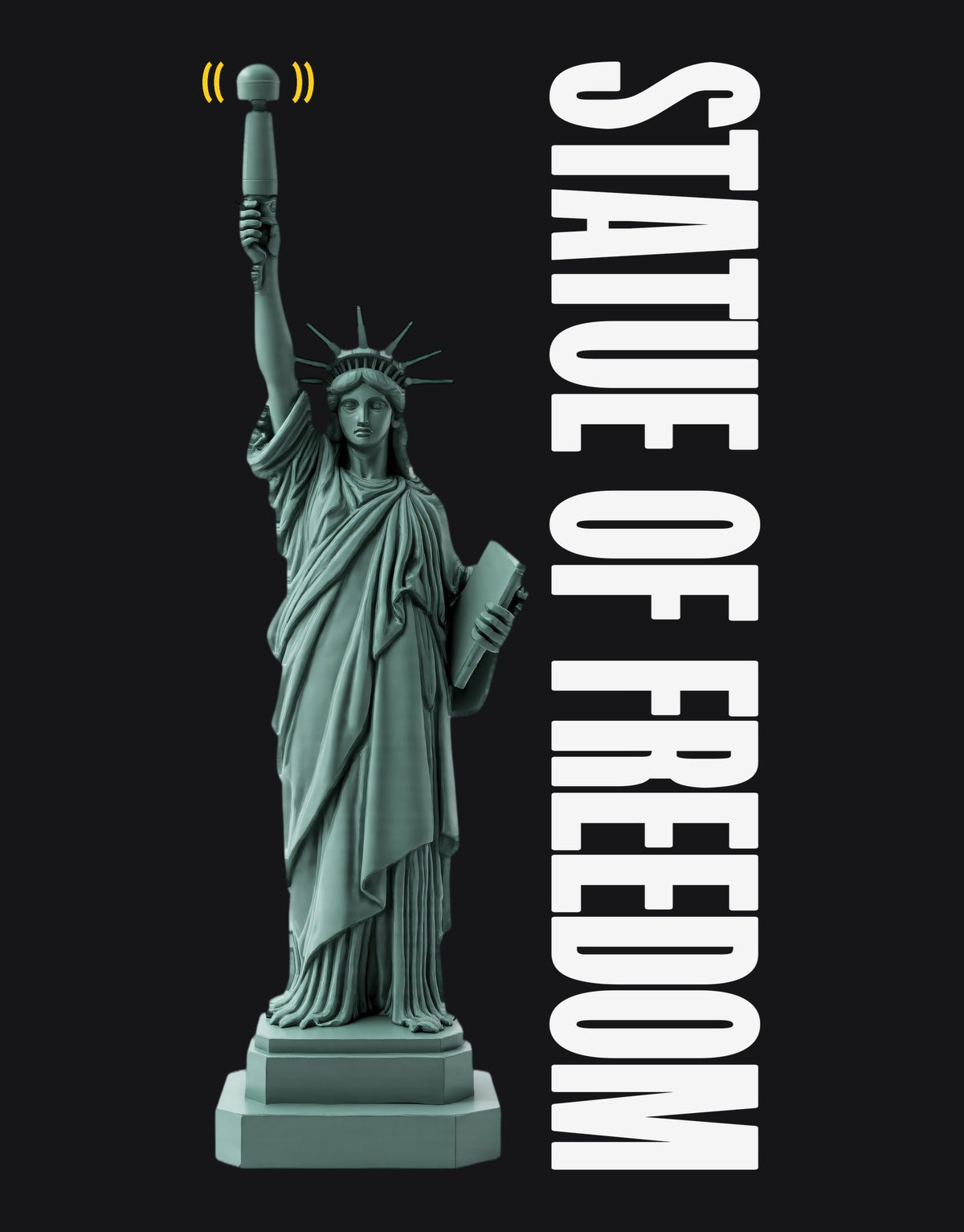 Statue_Of_Freedom プリント（ブラック用）