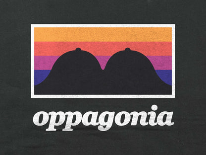 Oppagonia ブラック バックロゴ