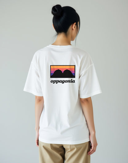 Oppagonia ホワイト 着用 バック