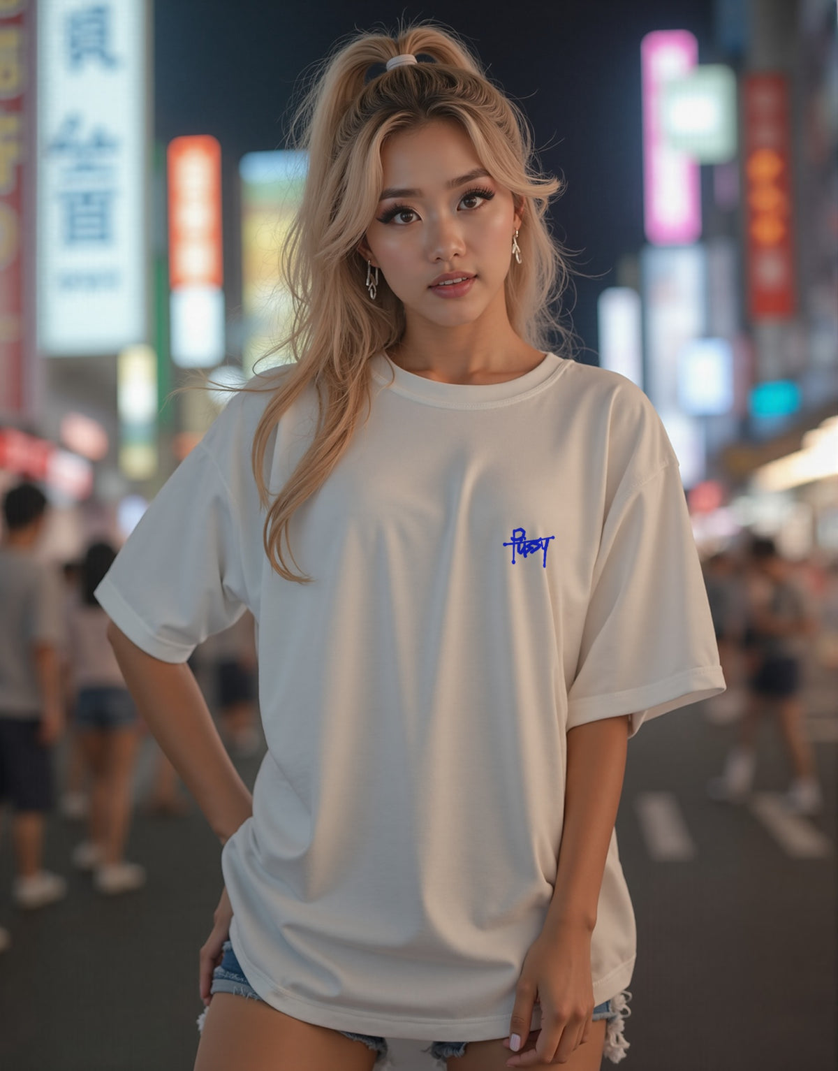 Pussy ホワイト 着用 フロント