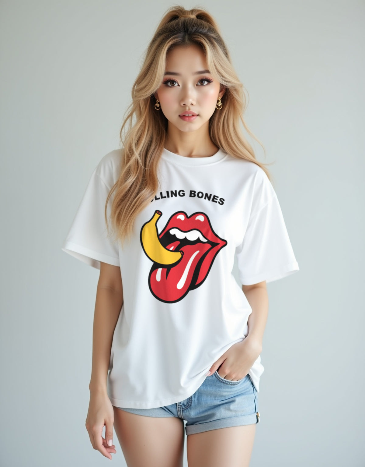 Rolling Bones ホワイト 着用 フロント