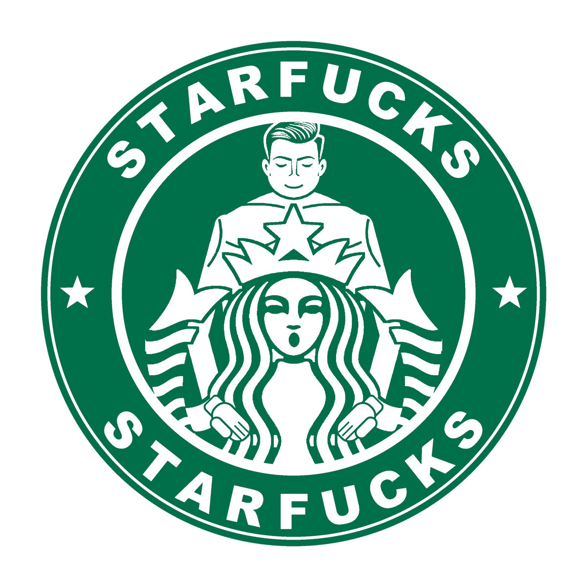 Starfucks ホワイト バックロゴ