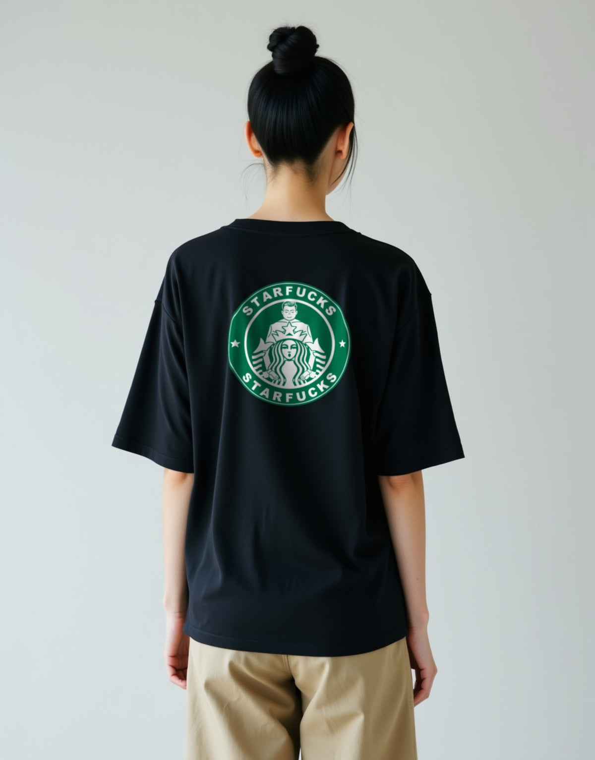 Starfucks ブラック 着用 バック