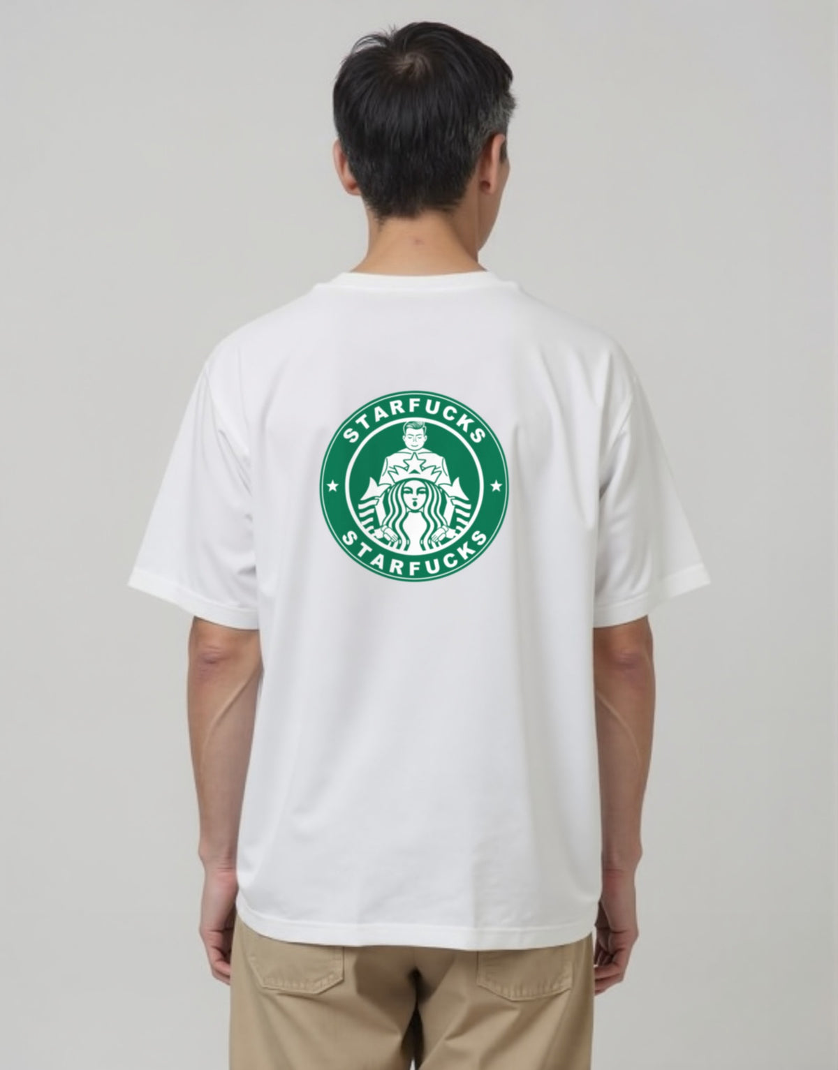 Starfucks ホワイト 着用 バック