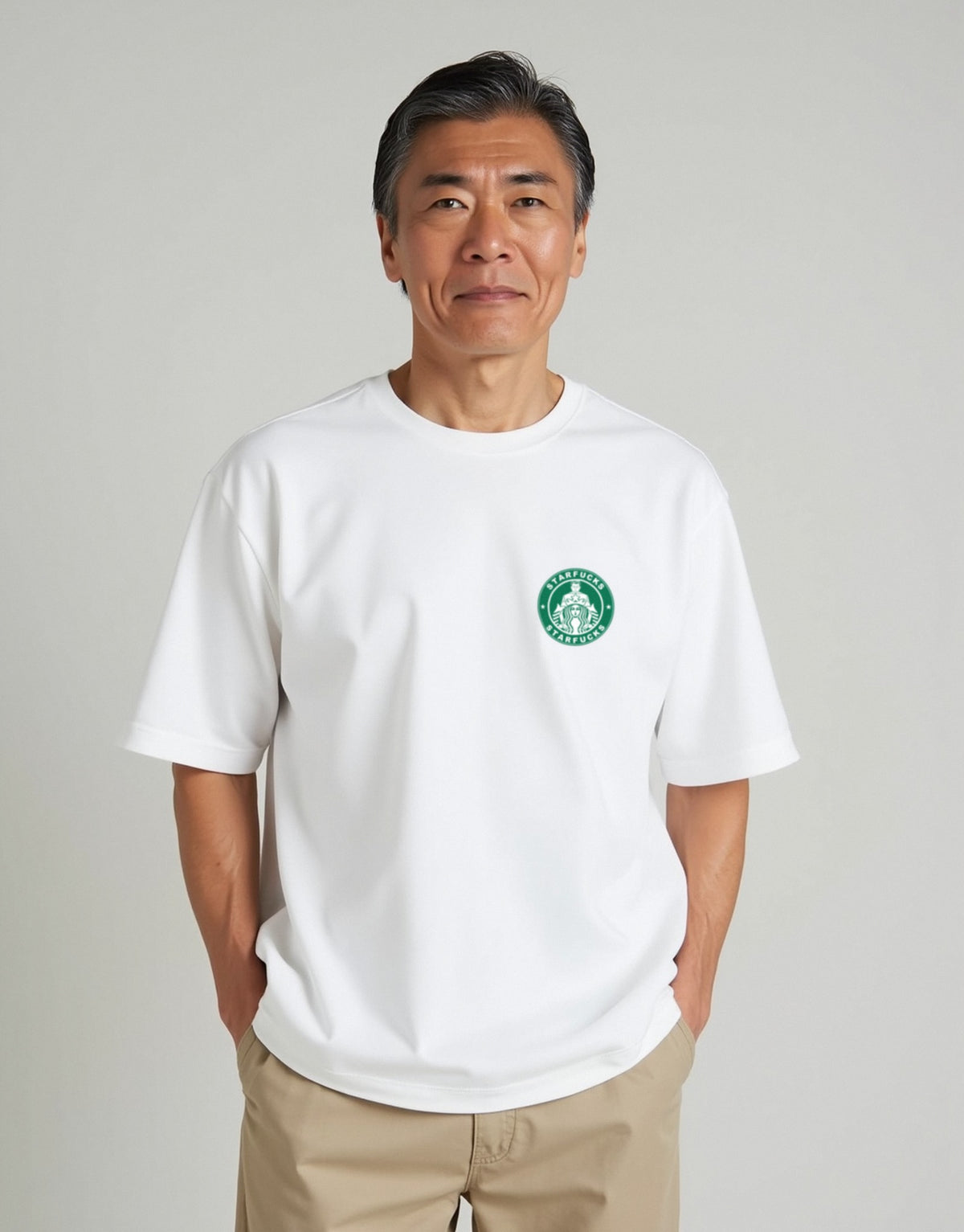 Starfucks ホワイト 着用 フロント