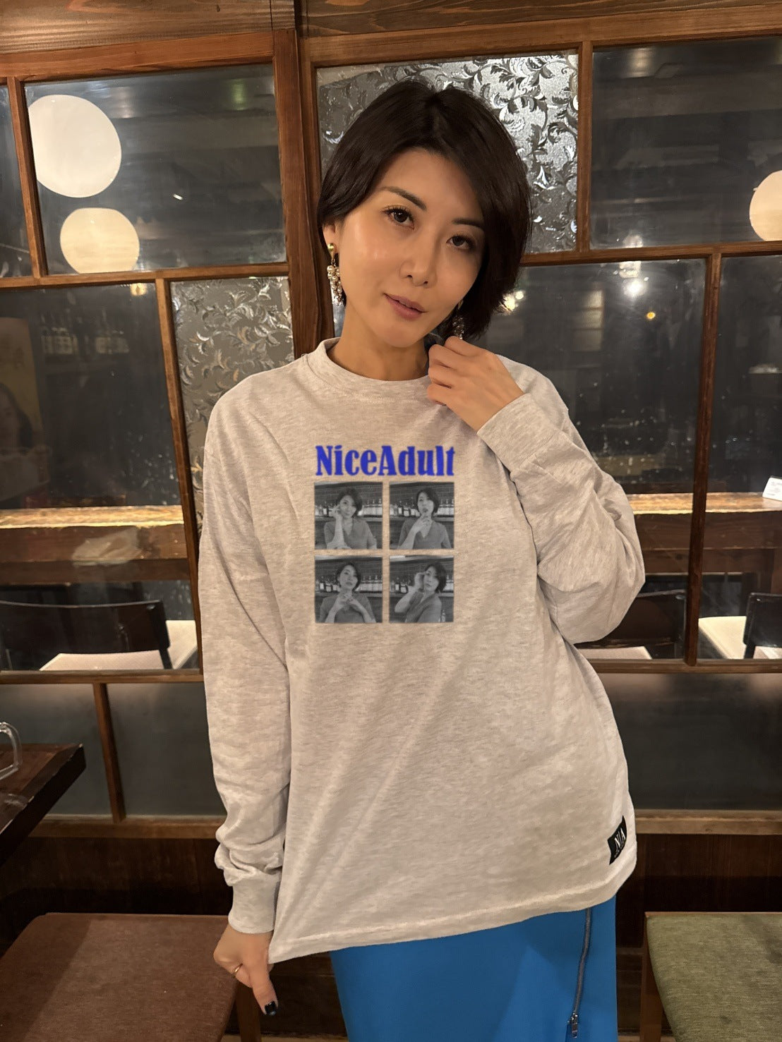 推川ゆうり着用 ブルー